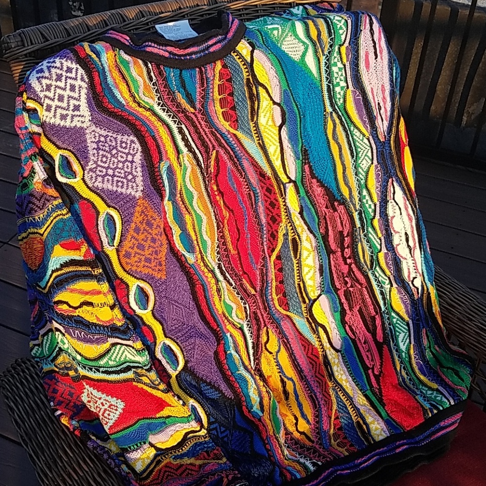 2xL Rainbow COOGI sweater